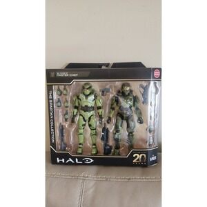 Halo 20 Years Gamestop Master Chief‎ 2 Pack Action Figure Spartan Collection New